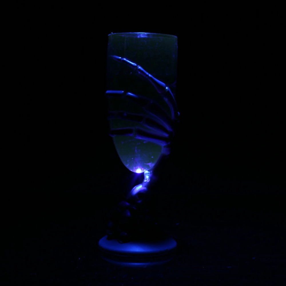 2Pcs Costumes for Halloween Scenes Devil Finger Patterned Glass Luminous Terror Cup with LED Light