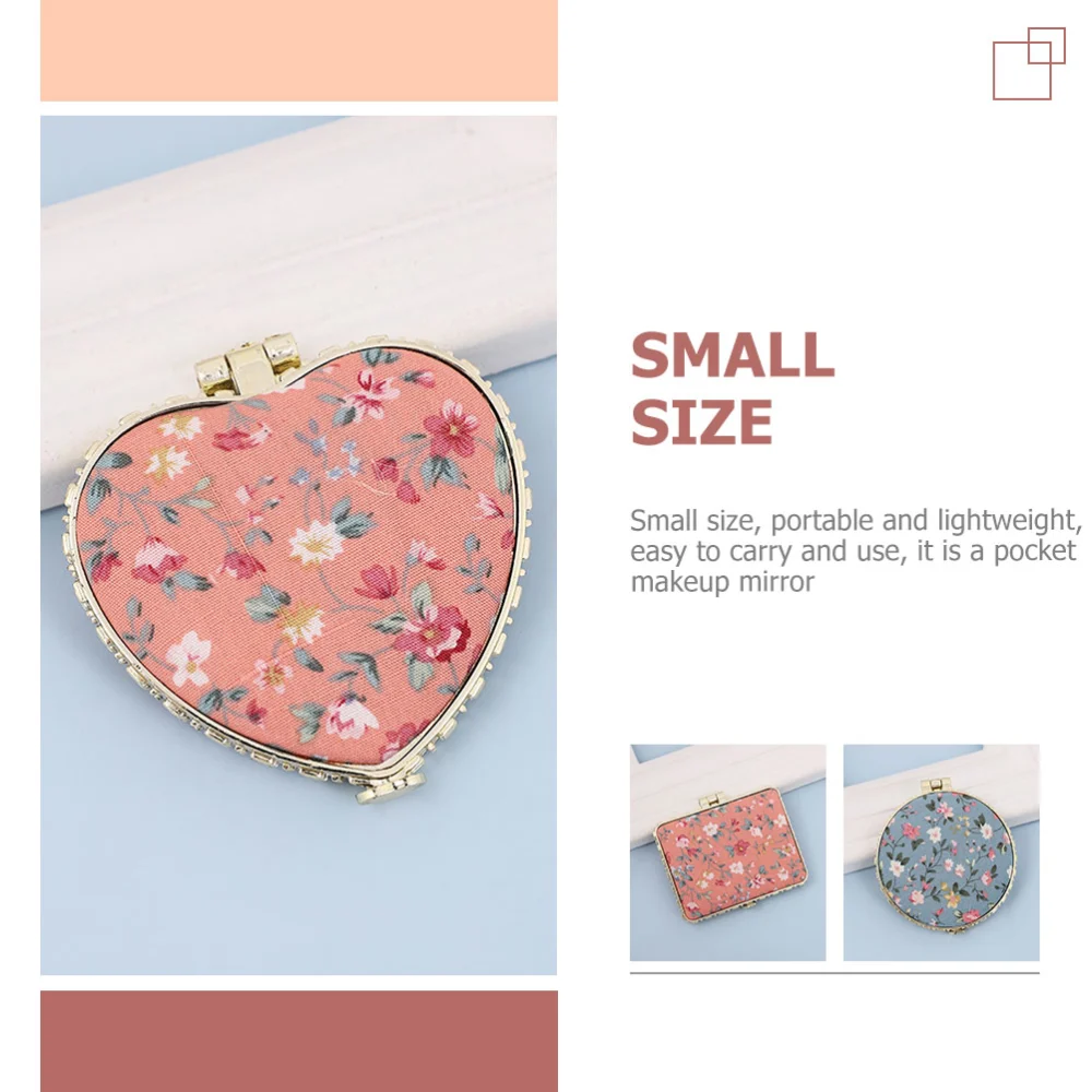 8Pcs Decorative Pocket Mirror Creative Shape Compact Mirror Vintage Small Mirror Travel Mirror