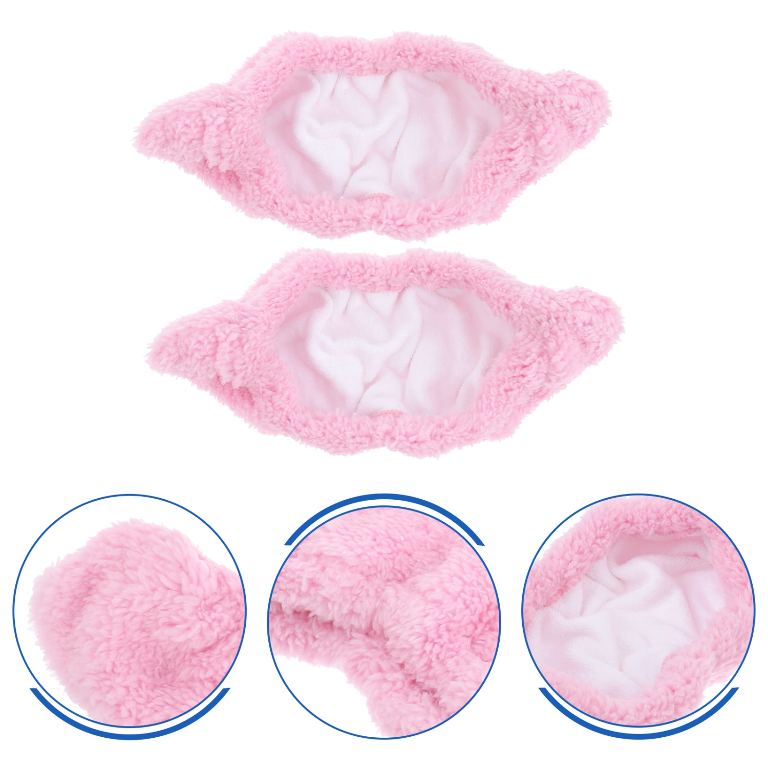 Elastic Skating Cover Skate Cover Plush Ice Skating Hockey Skates Cover (Pink XL)