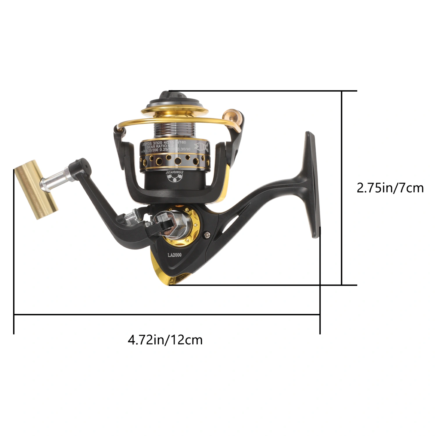 1pc Gapless Fishing Wheel Reel Fishing Reel Fishing Accessories