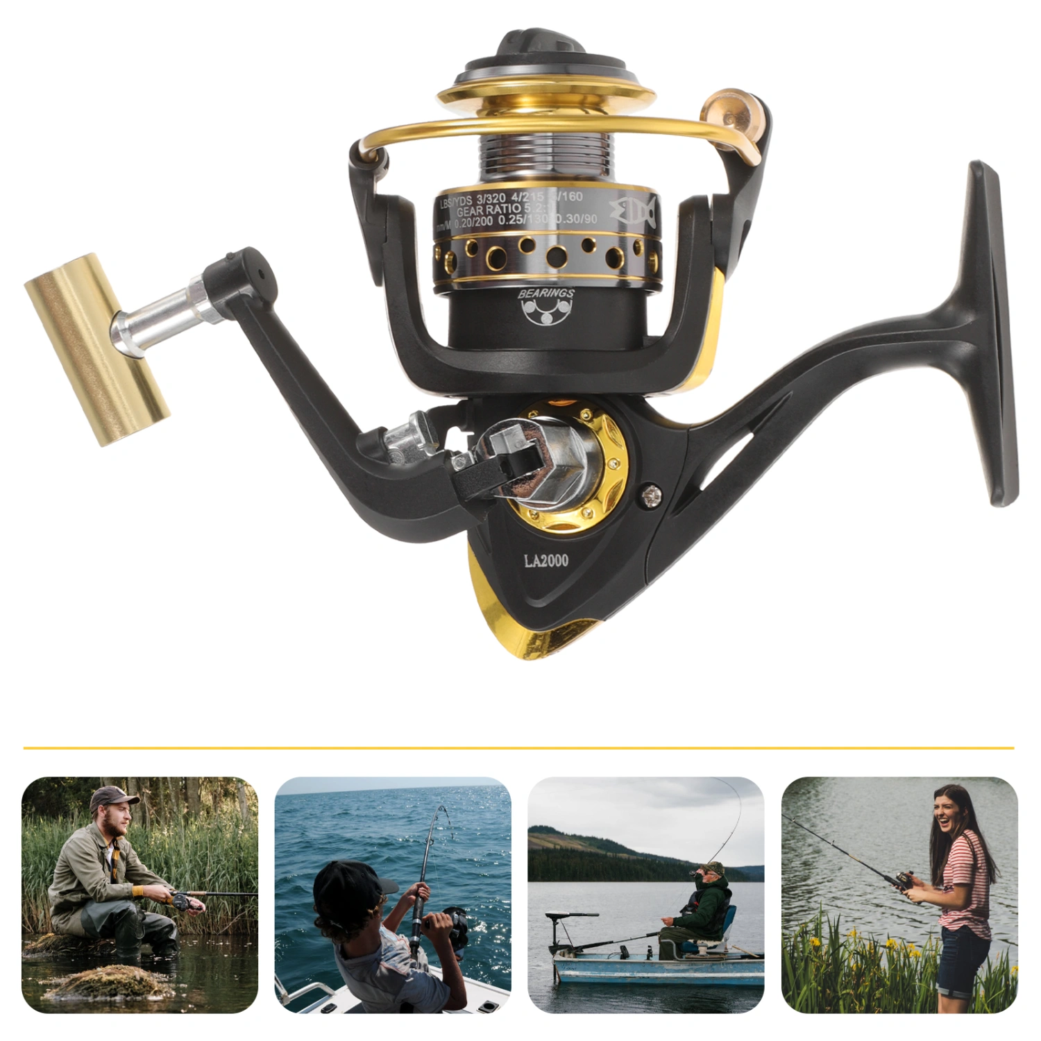 1pc Gapless Fishing Wheel Reel Fishing Reel Fishing Accessories