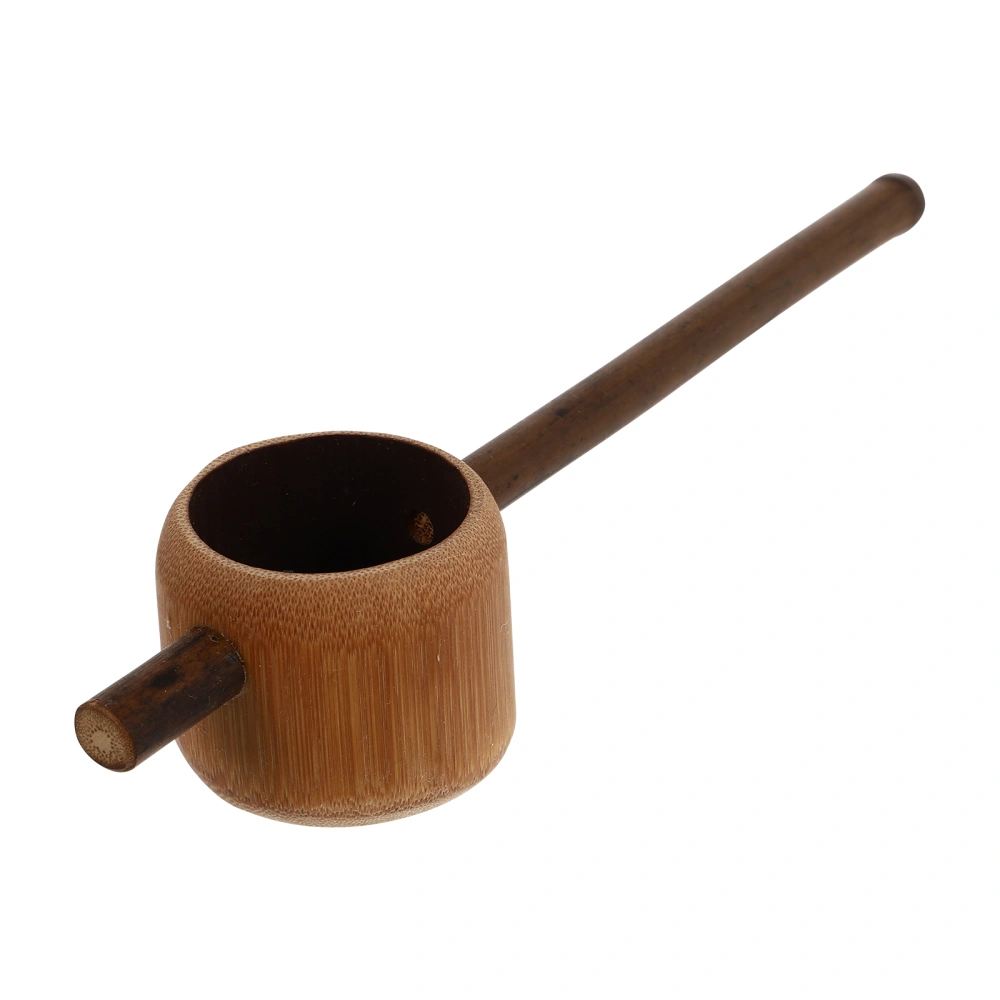 1pc Natural Tea Bamboo Strainer Tea House Home Office Long Handle Tea Filter (Wood Color)