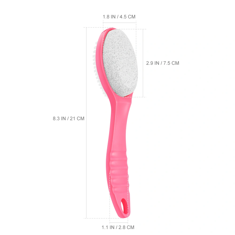 Tinksky Body Foot Brush with Plastic Handle Dead Skin Remover Mutifunction Feet Files (Random Color)