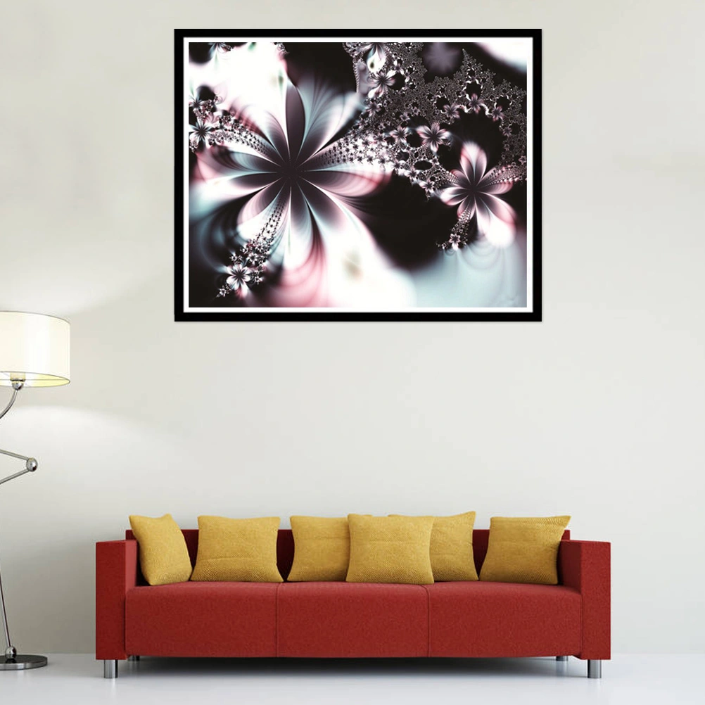 5D DIY Unframed Diamond Embroidery Painting of Flower Handmade Cross Stitch Printing Craft Kits