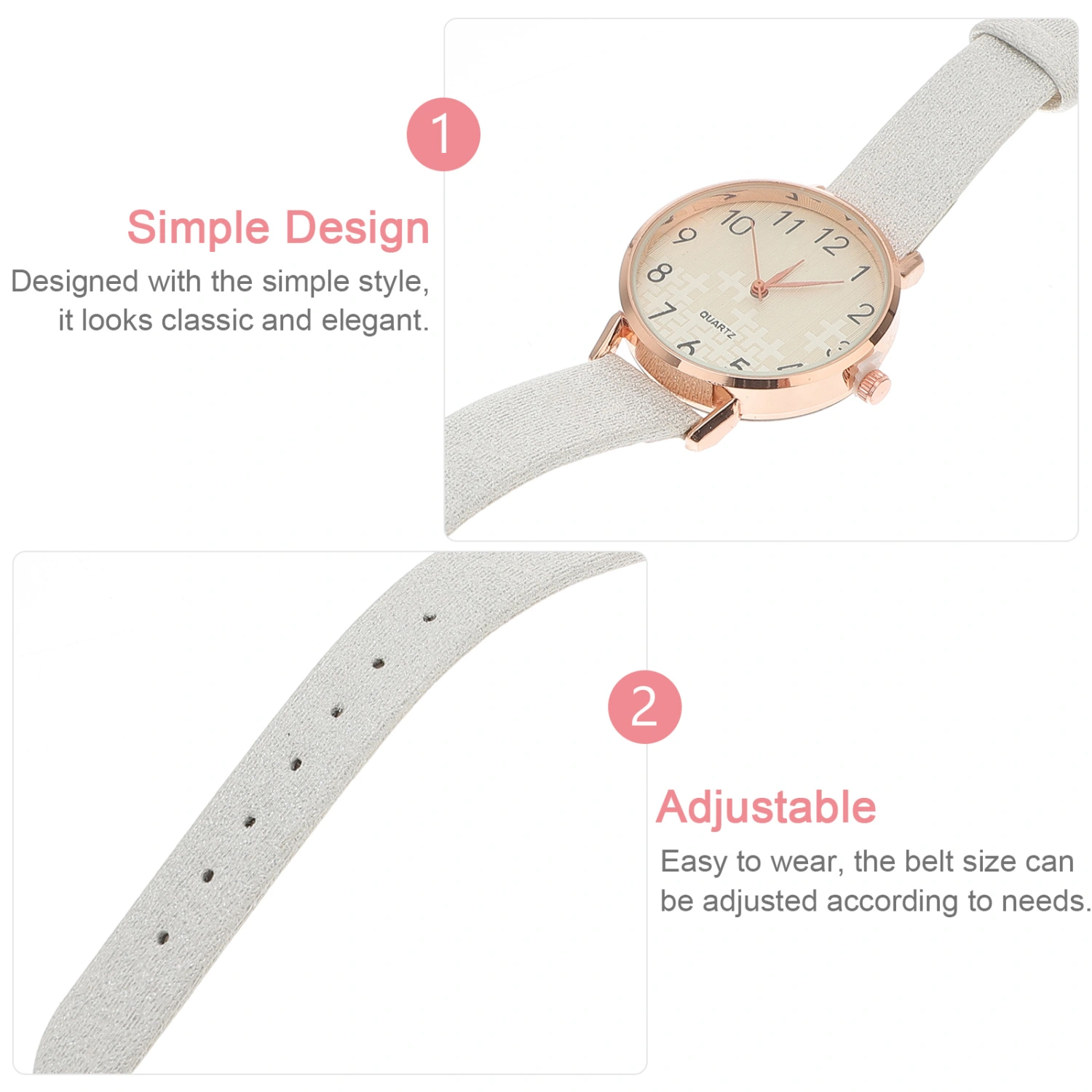 Fashion Watch Durable Quartz Watch Simple Casual Wrist Watch for Women