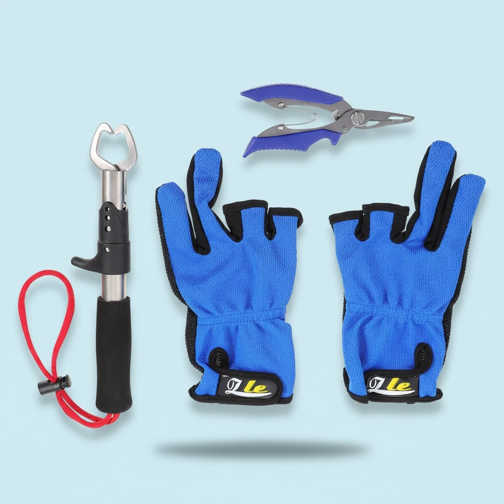 1 Set Multi-functional Fishing Tackle Fish Controller Practical Fish Pliers Kit