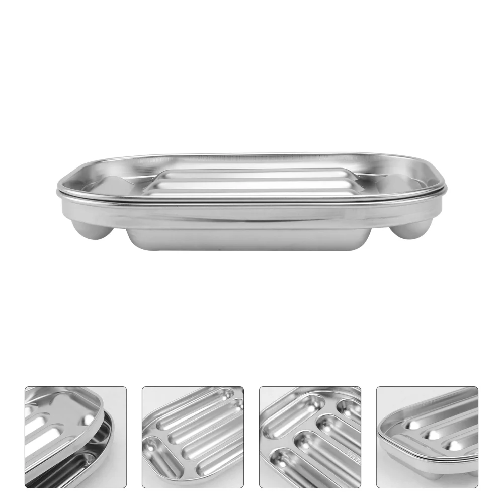 1Set Stainless Steel Sausage Mold Creative Ham SausageMold Kitchen Gadget Silver