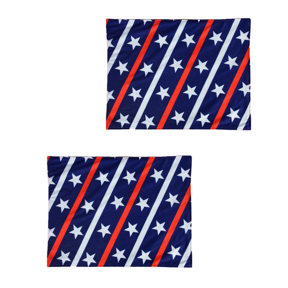 2Pcs Independence Day Placemat Festival Table Dining Cloth Party Table Mat