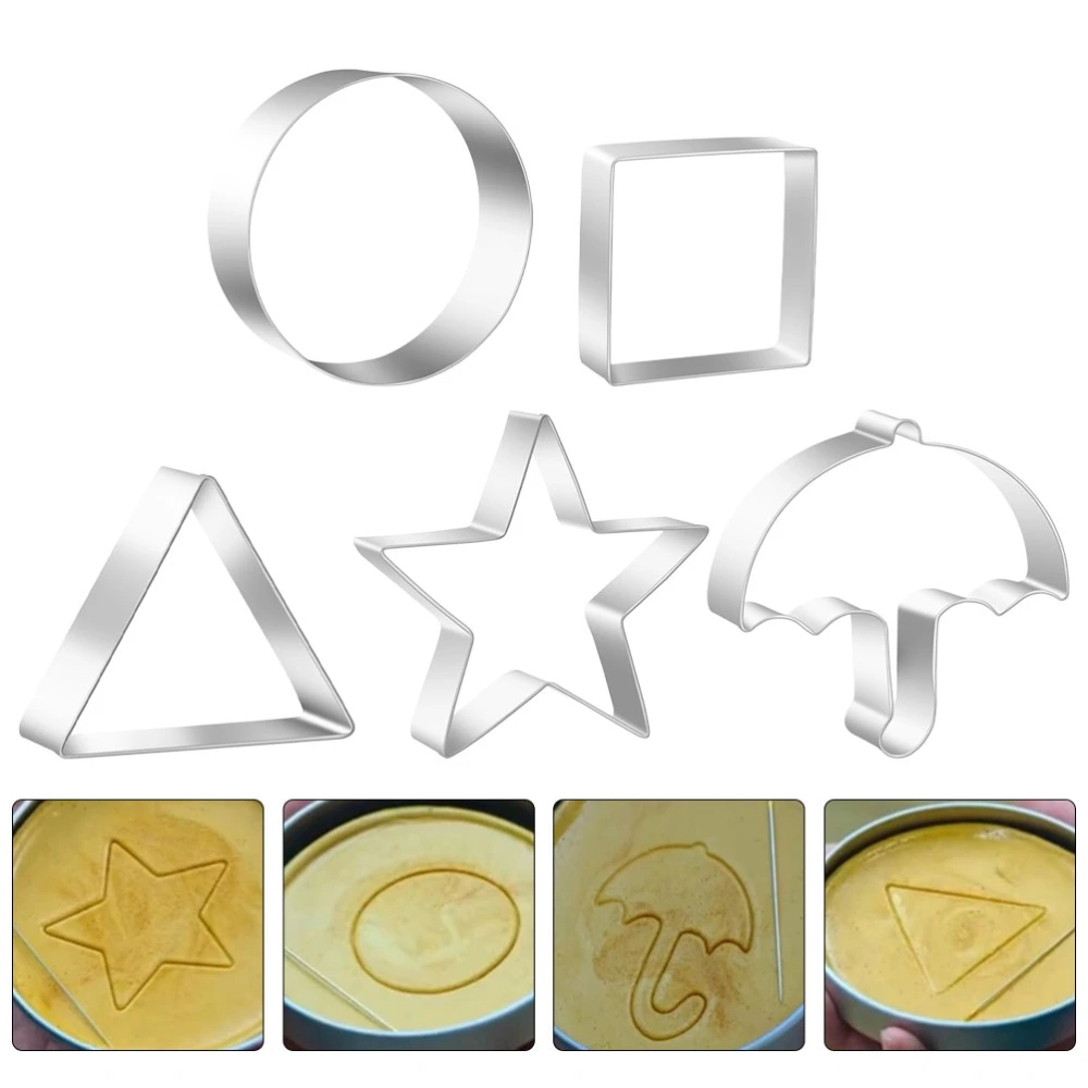 5pcs Cookie Making Tool Cookie Press Cutter DIY Biscuit Mold Kitchen Accessory