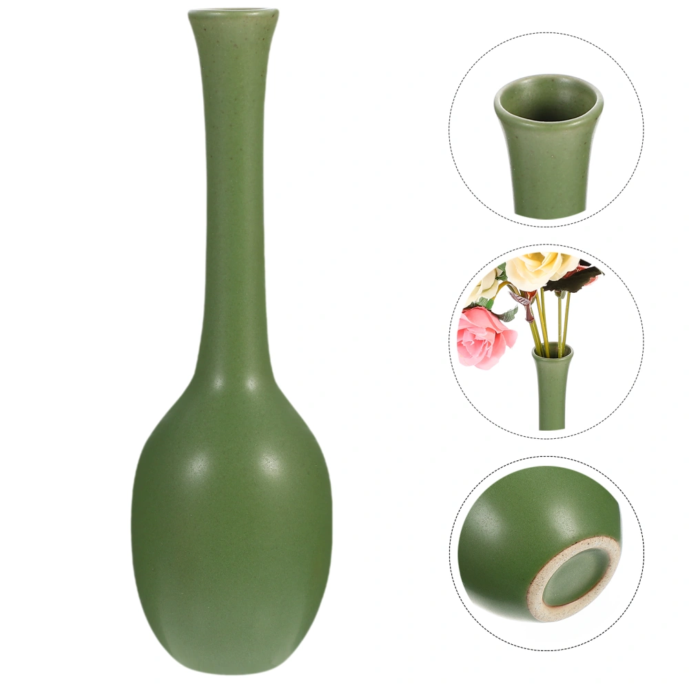 Chinese Style Ceramic Vase Flower Container Desktop Decor for Flower Arranging