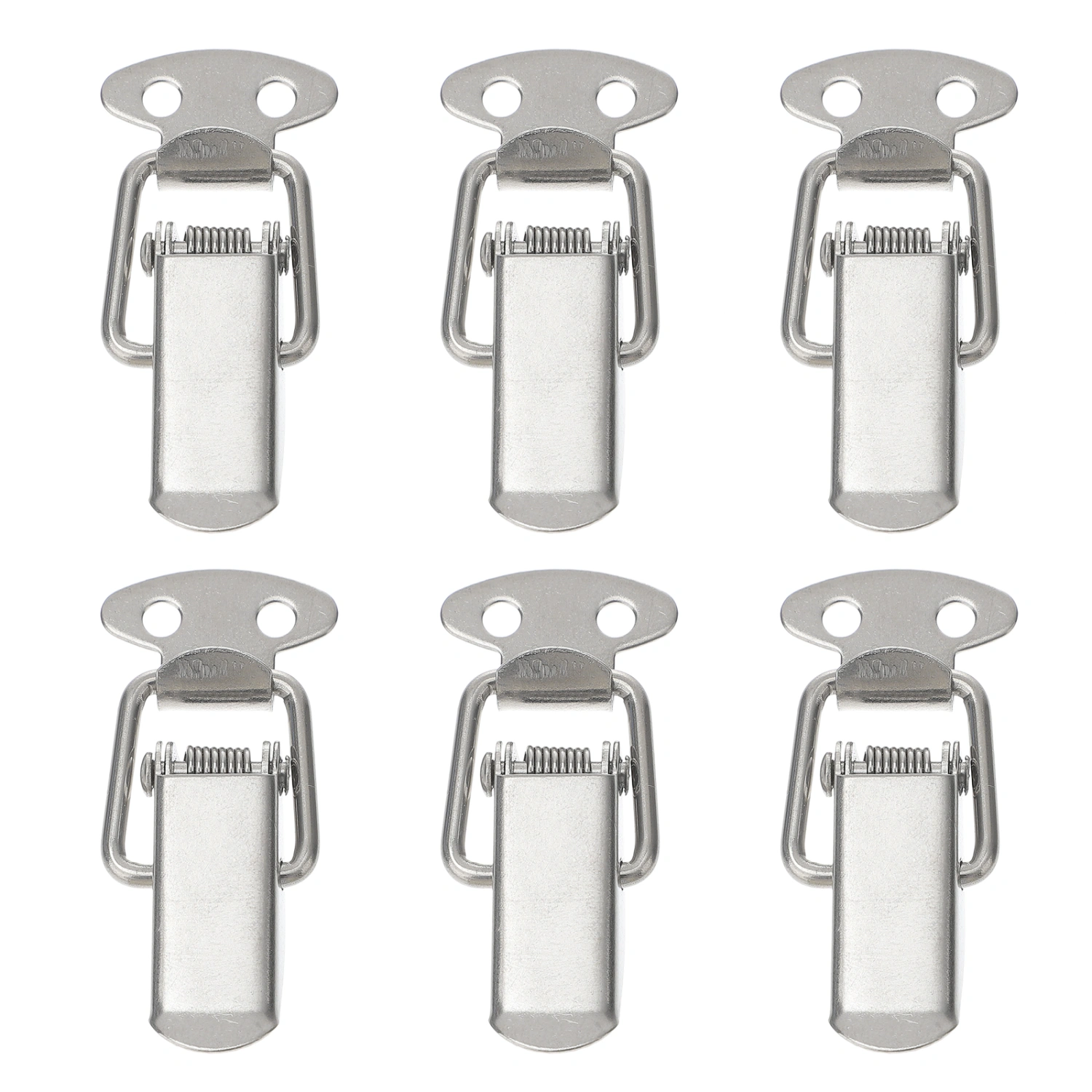 6 Sets Stainless Steel Toolbox Latch Spring Loaded Toggle Latch for Case Box