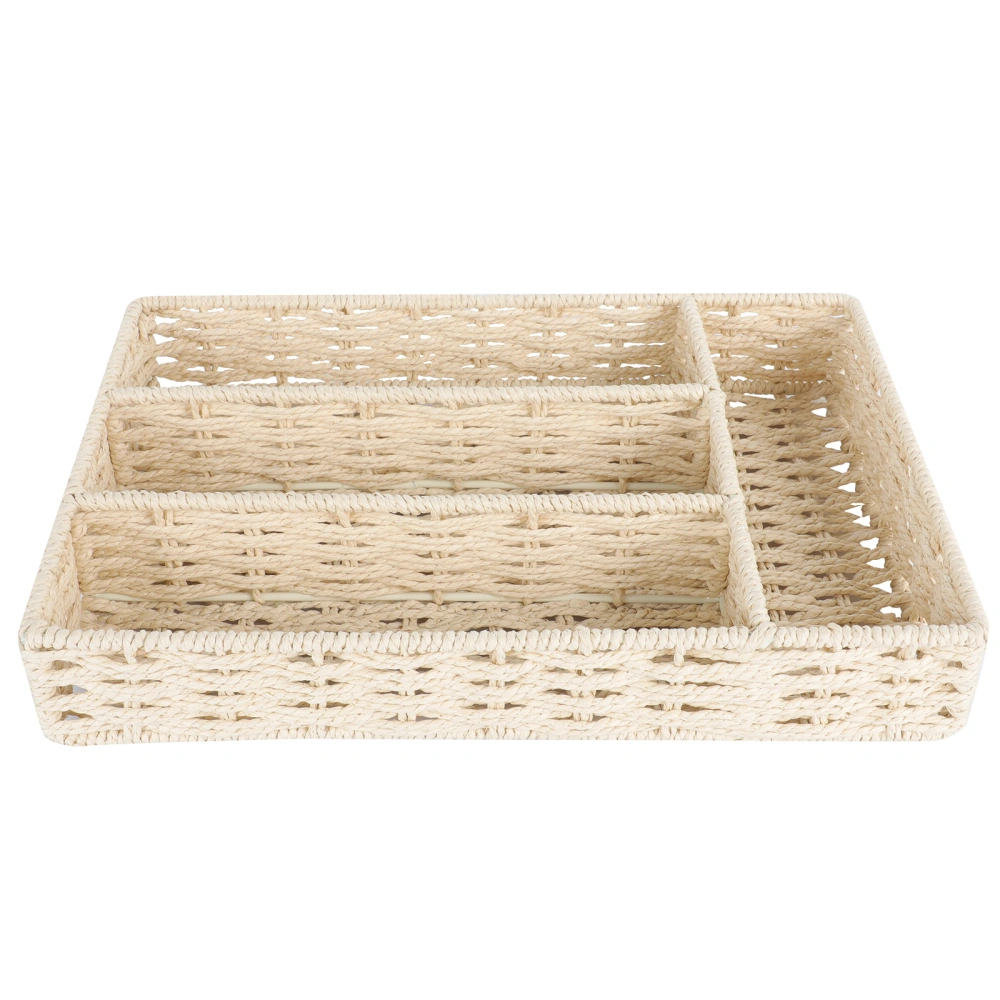 1pc Home Storage Basket Cabinet Storage Box Compartmentalized Storage Container