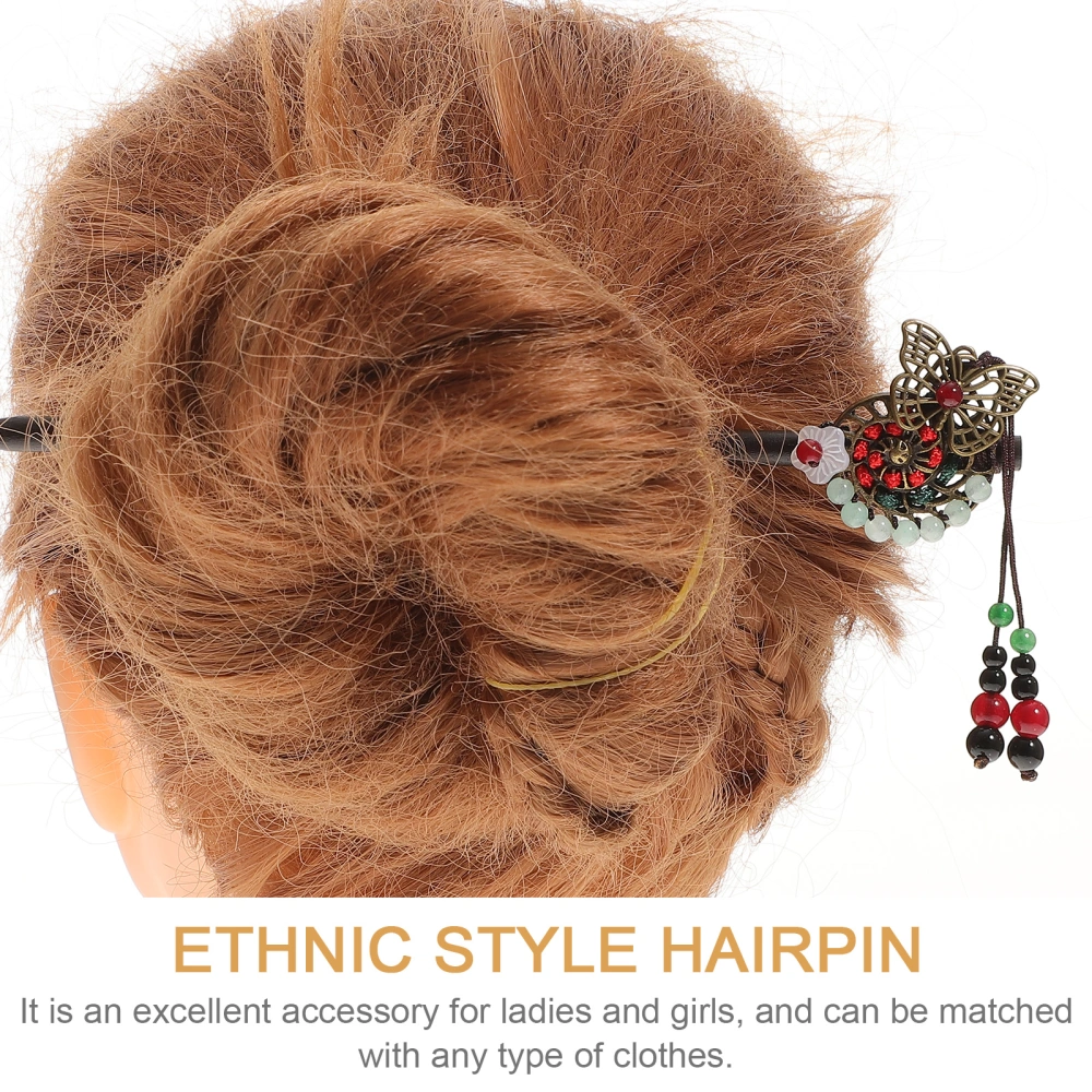 3pcs Chinese Ethnic Style Hair Sticks Creative Hairpins Hair Decors (Random Style)