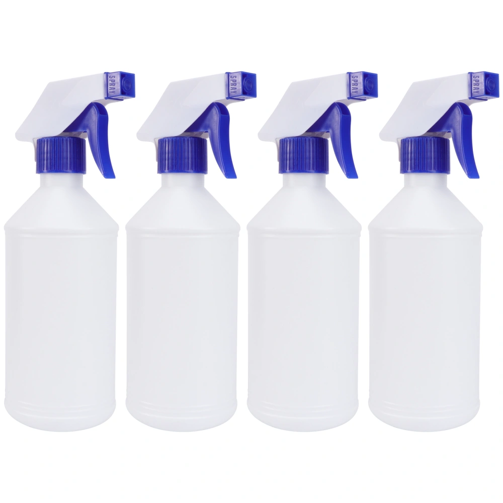 4pcs 500ml Mist Pump Bottle Spray Bottle Water Spray Empty Sprayer Refillable Bottle Disinfection Water Bottle (Random Color Nozzle)