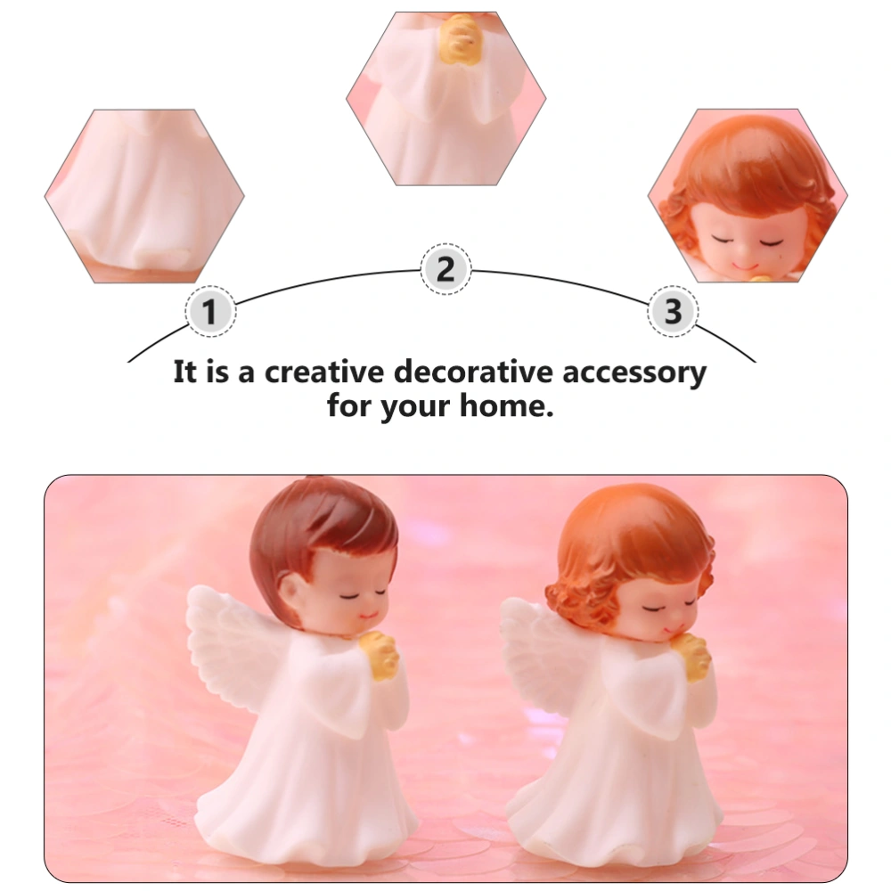 3 Pcs Praying Angel Baby Statue Creative Angel Figurine Home Desktop Ornament