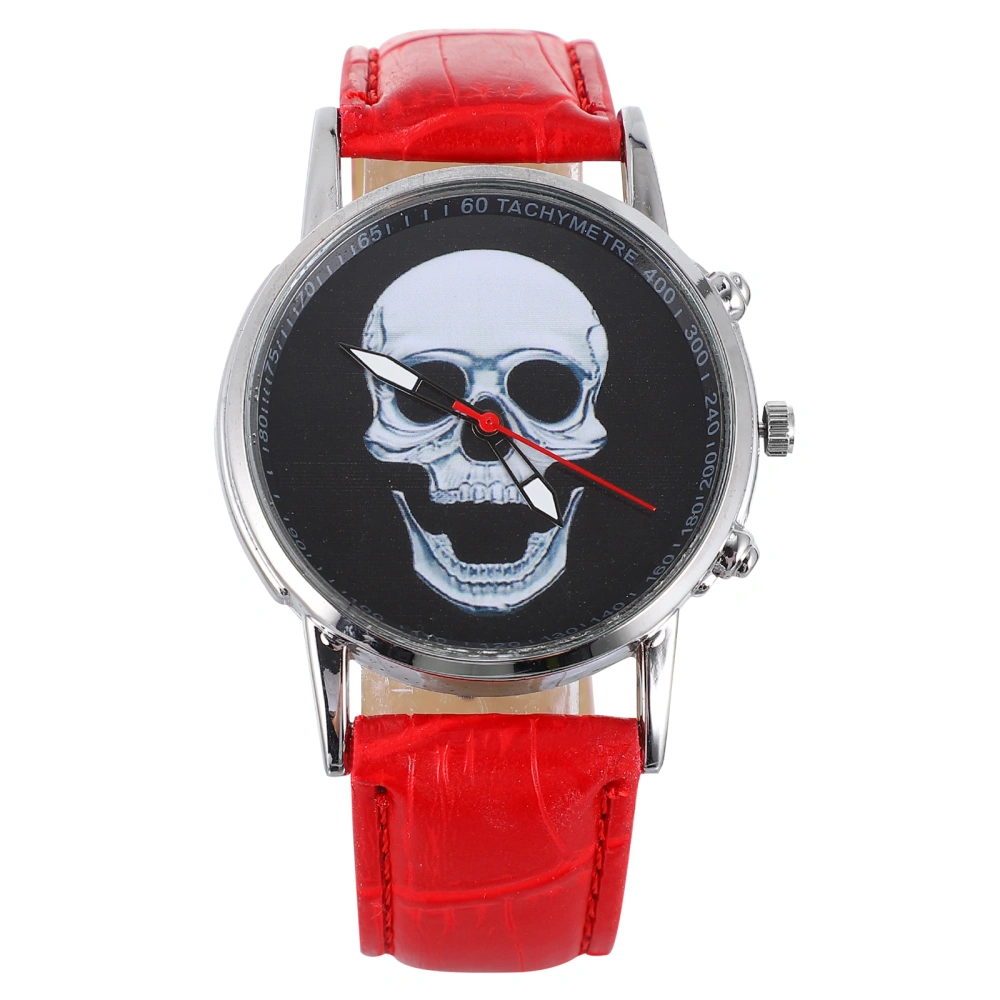 1pc Skeleton Watch Quartz Watch Horrible Pattern Watch Male Skull Watch