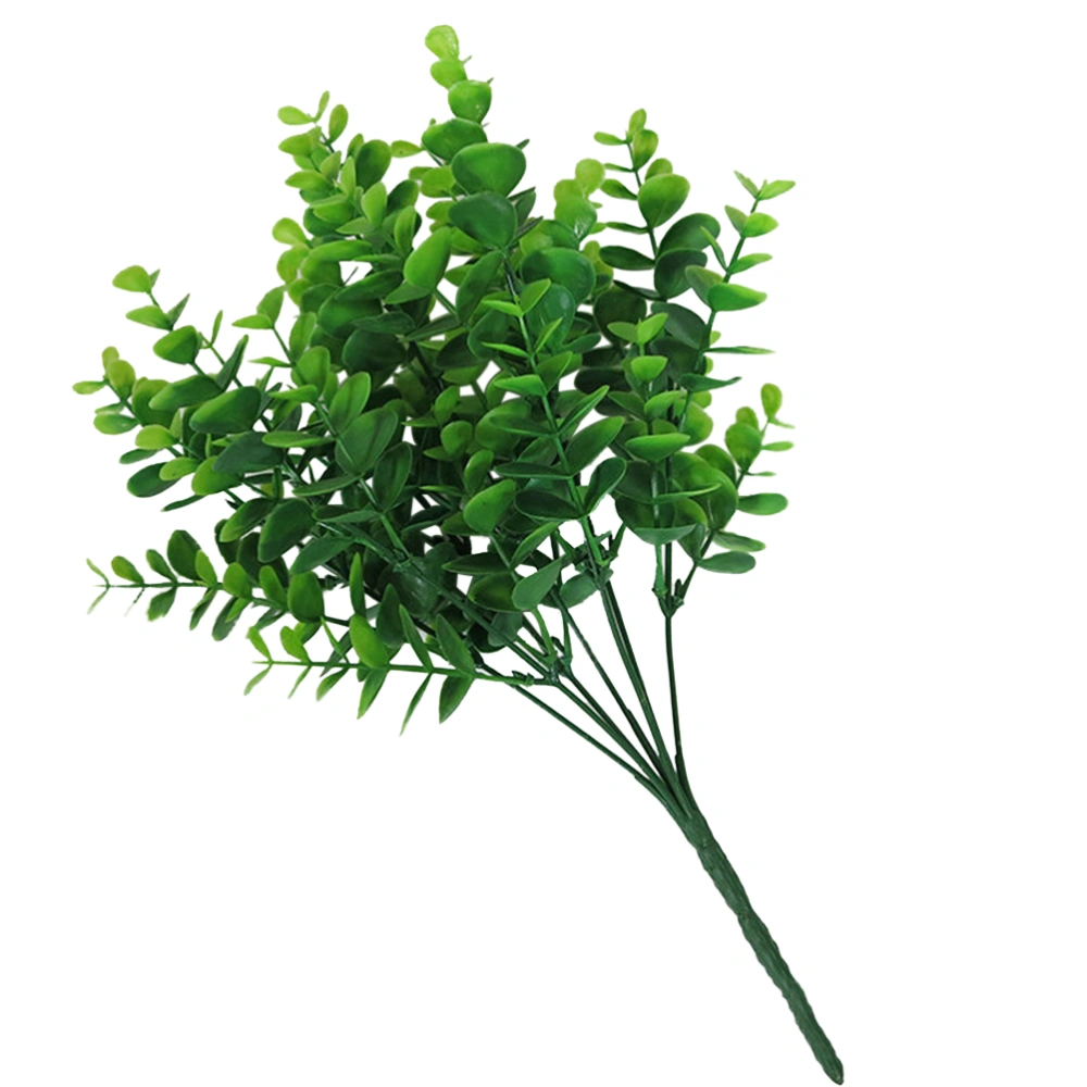 Christmas Tree Ornaments Artificial Plants Plastic Green Plants Artificial Leaf Stems for Home Office Party Decoration