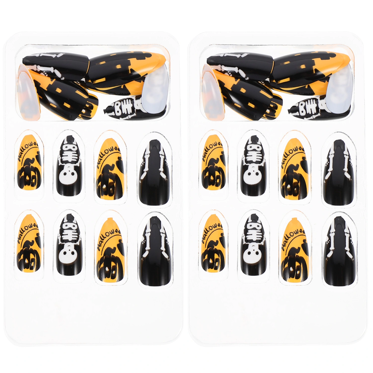 48Pcs Halloween Fake Nails False Nails Artificial Nails for Women and Girls