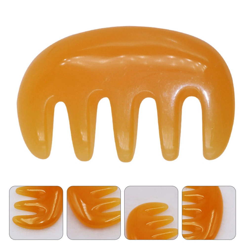 1Pc Resin Five Teeth Massage Comb Creative Anti-static Comb Women Makeup Prop