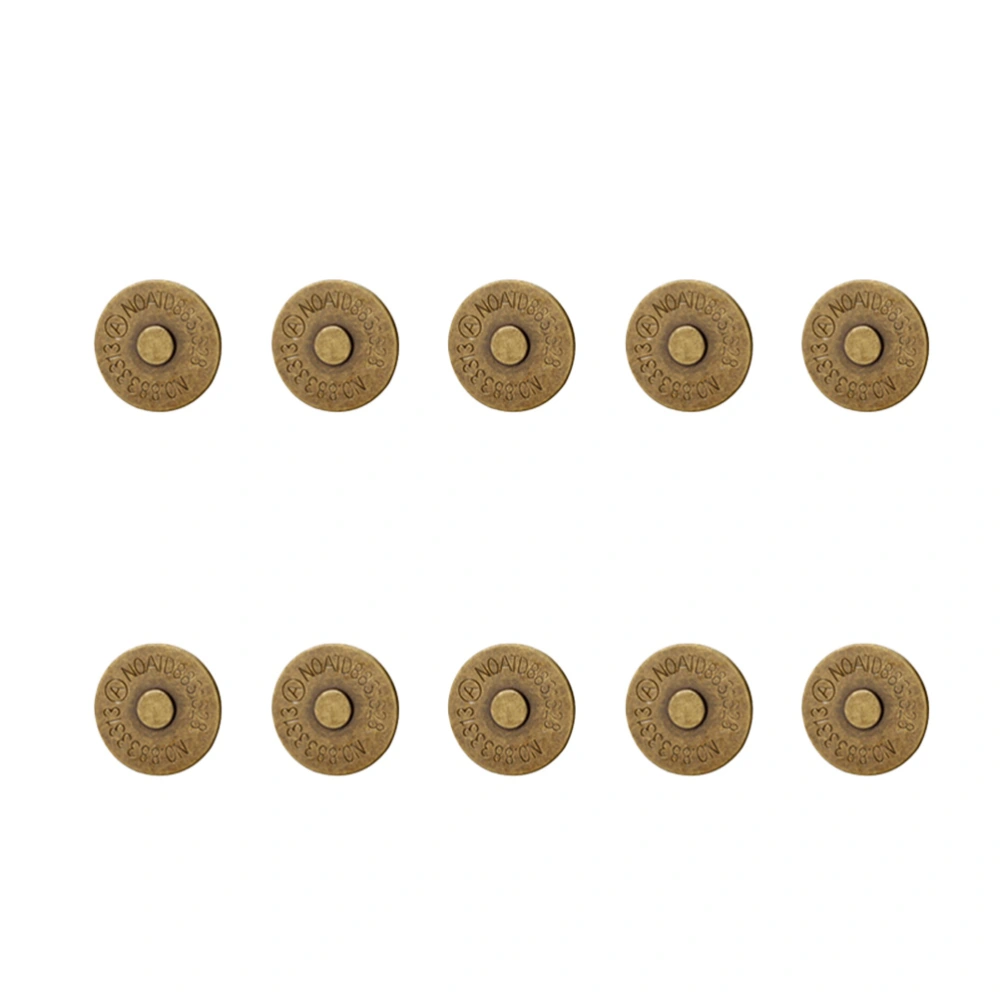 10pcs 18mm Magnetic Snap Button Clasps Ultrathin Metal Clap Buttons for Handbag Purses Bags Clothes Making