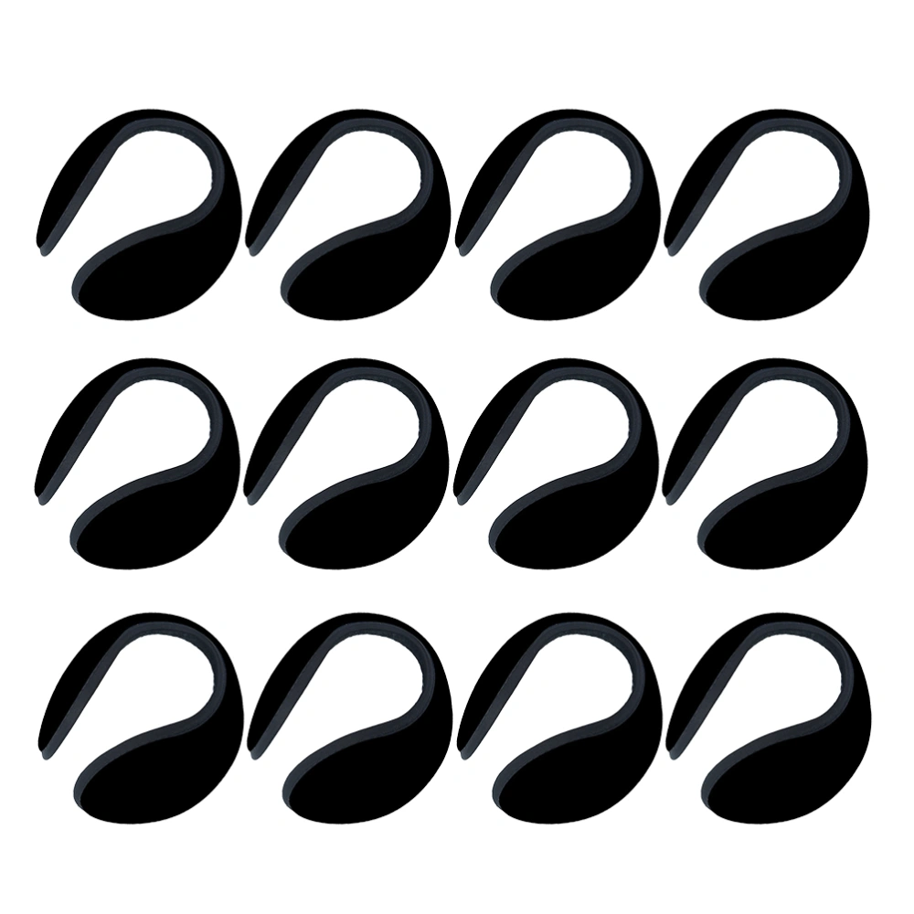 12 Pcs Winter Earmuffs Windproof Keep Warm Ear Muffs Men Women Ear Warmer Outdoor Winter Accessory (Black)