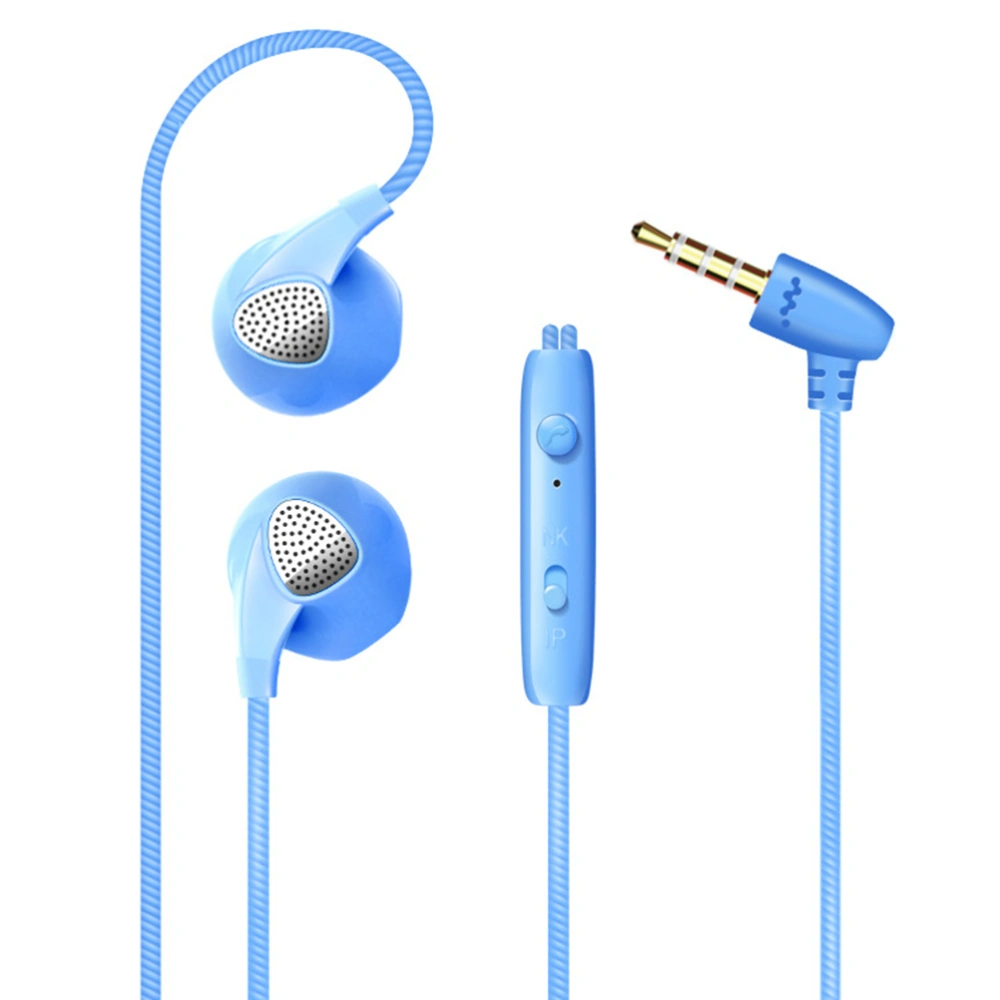 In-Ear Earbuds Headphones headset with Mic Microphone Stereo Bass Clear Audio with 3.5mm Jack (Blue)