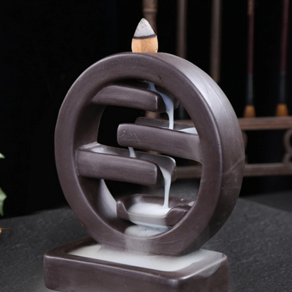 Simple Ceramic Backflow Incense Burner Incense Appliance Incense Burner Adornment for Home