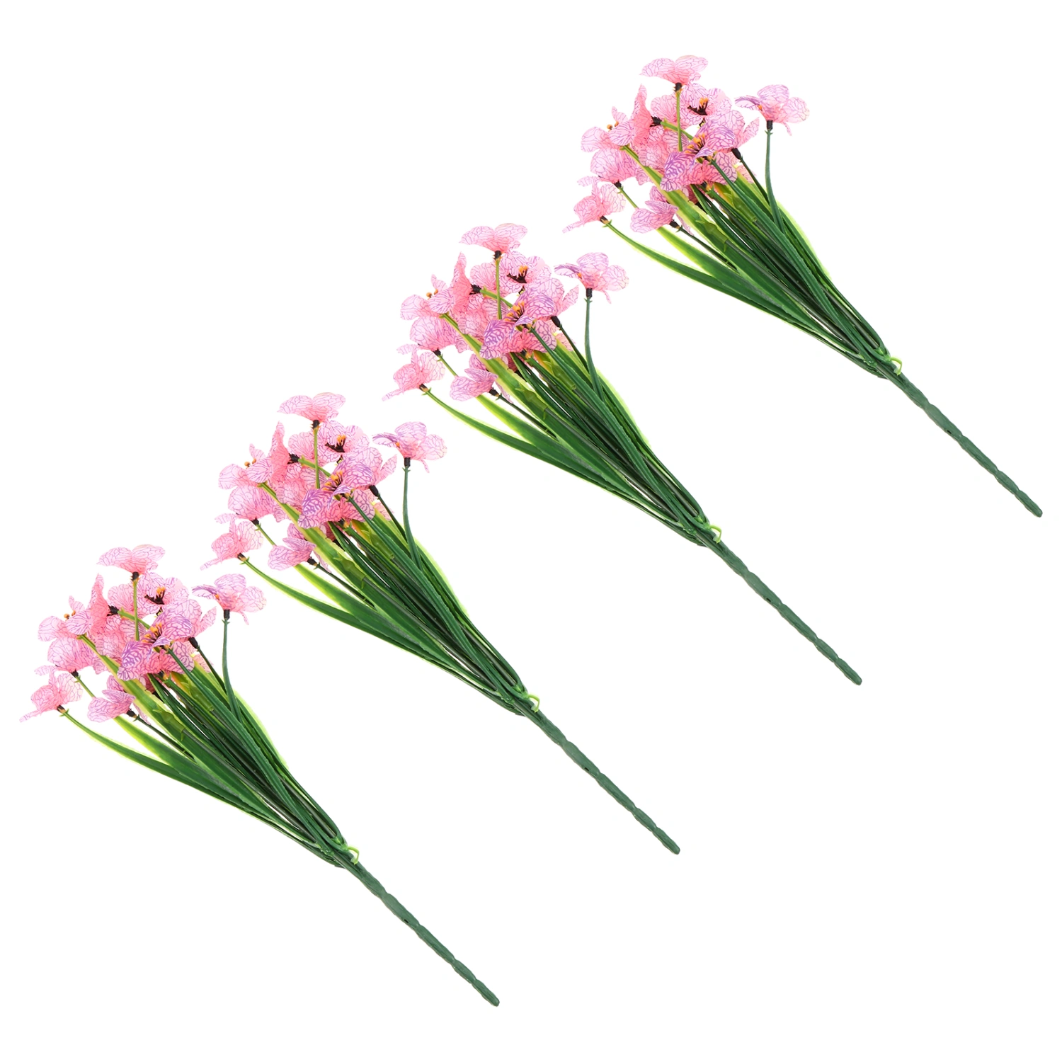 1 Set 4Pcs Simulated Violet Flowers Flower Arrangement Decors Fake Flowers
