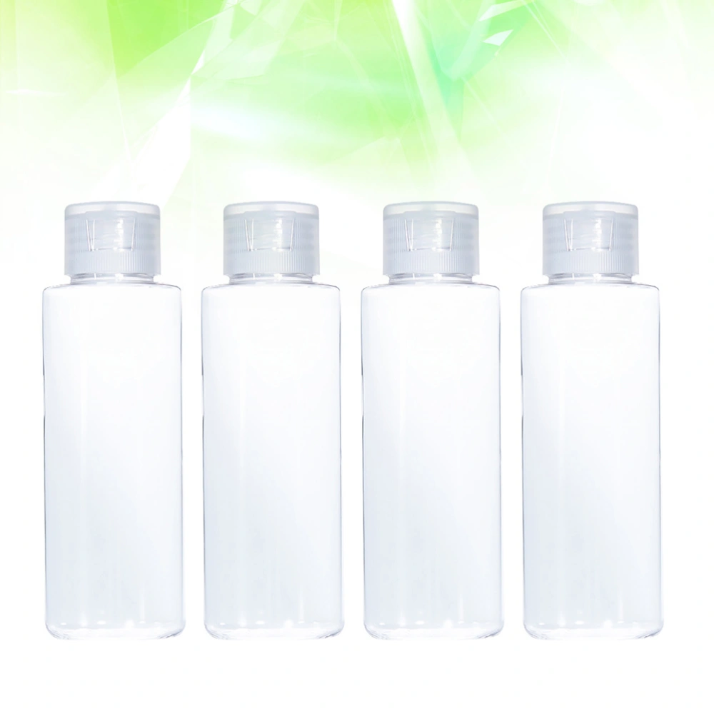 12pcs Portable Cleanser Bottle Lid Bottles Sanitizing Gel Holder Plastic Subpackaging Bottles (50ml)