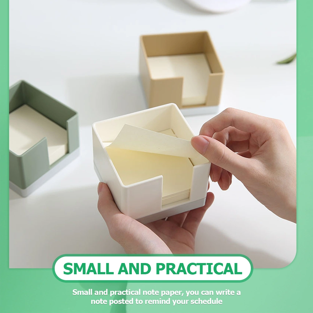 1 Set Memo Box Memo Pad Art Desktop Memo Pad Case Memo Pad Holder for Office