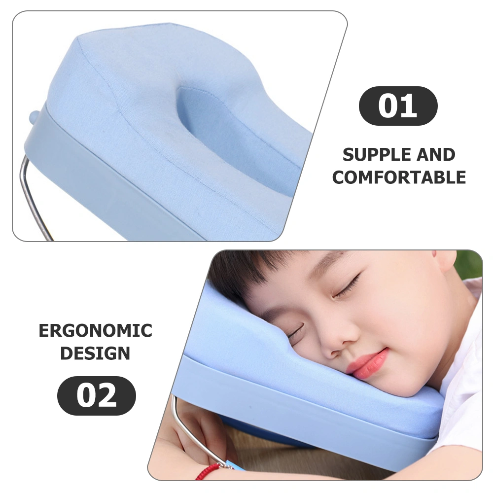 Portable Nap Pillow Face Down Nap Pillow Breathable Sleeping Pillow Face Down Desk Pillow