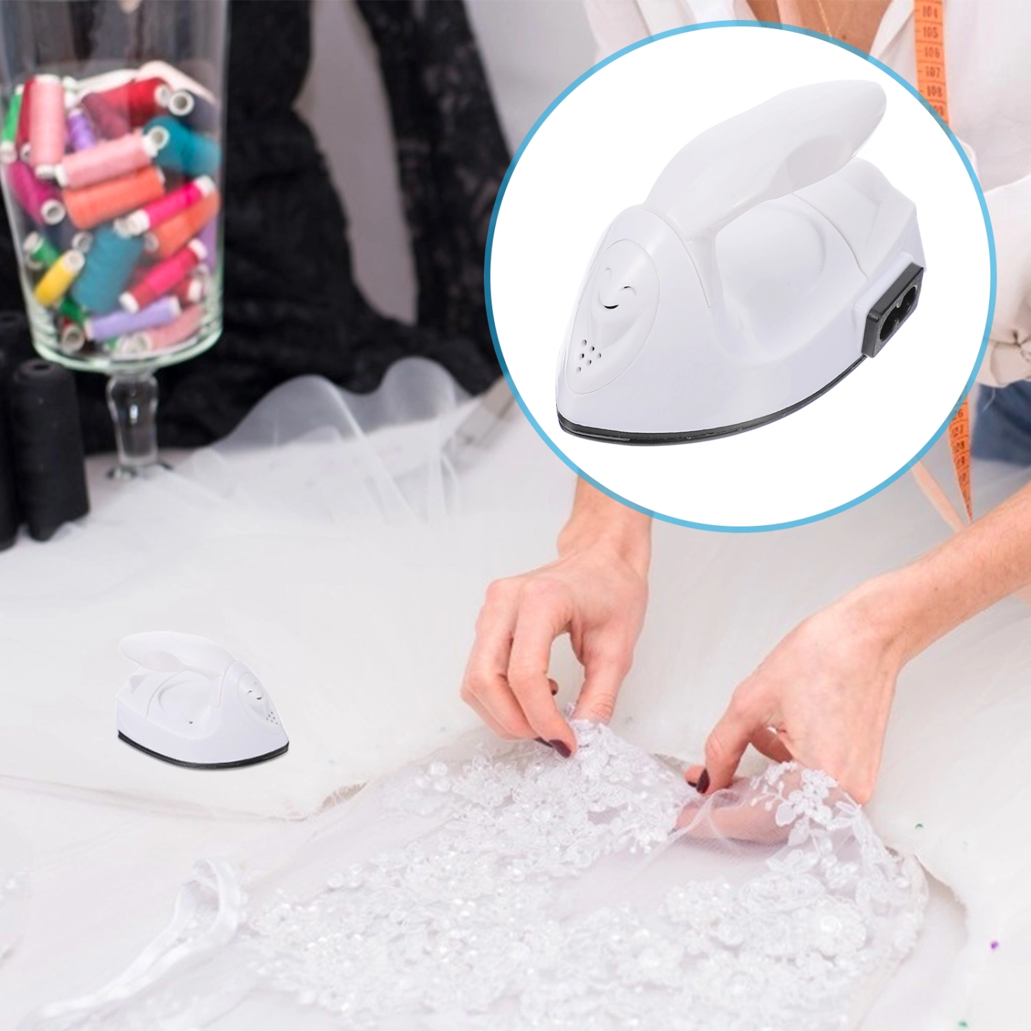 Heat Press Mini Portable Household Heat Transfer Electric Iron Supply US Plug