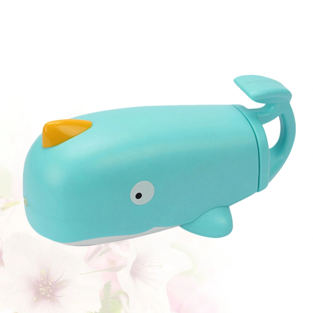 Plastic Water Soaker Toys Large Capacity Funny Play Water Container Shooter Toy Whale Draw and Push Water Shooter Summer Beach Playthings Bath Toys (Light Grey)