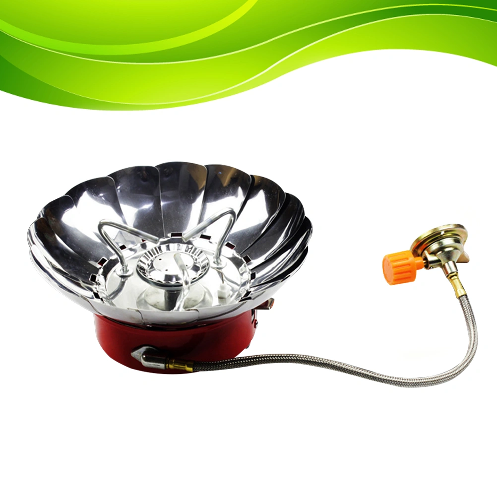 Portable Outdoor Backpacking Camping Stove Foldable Camp Stove Burner (with Connection Tube)