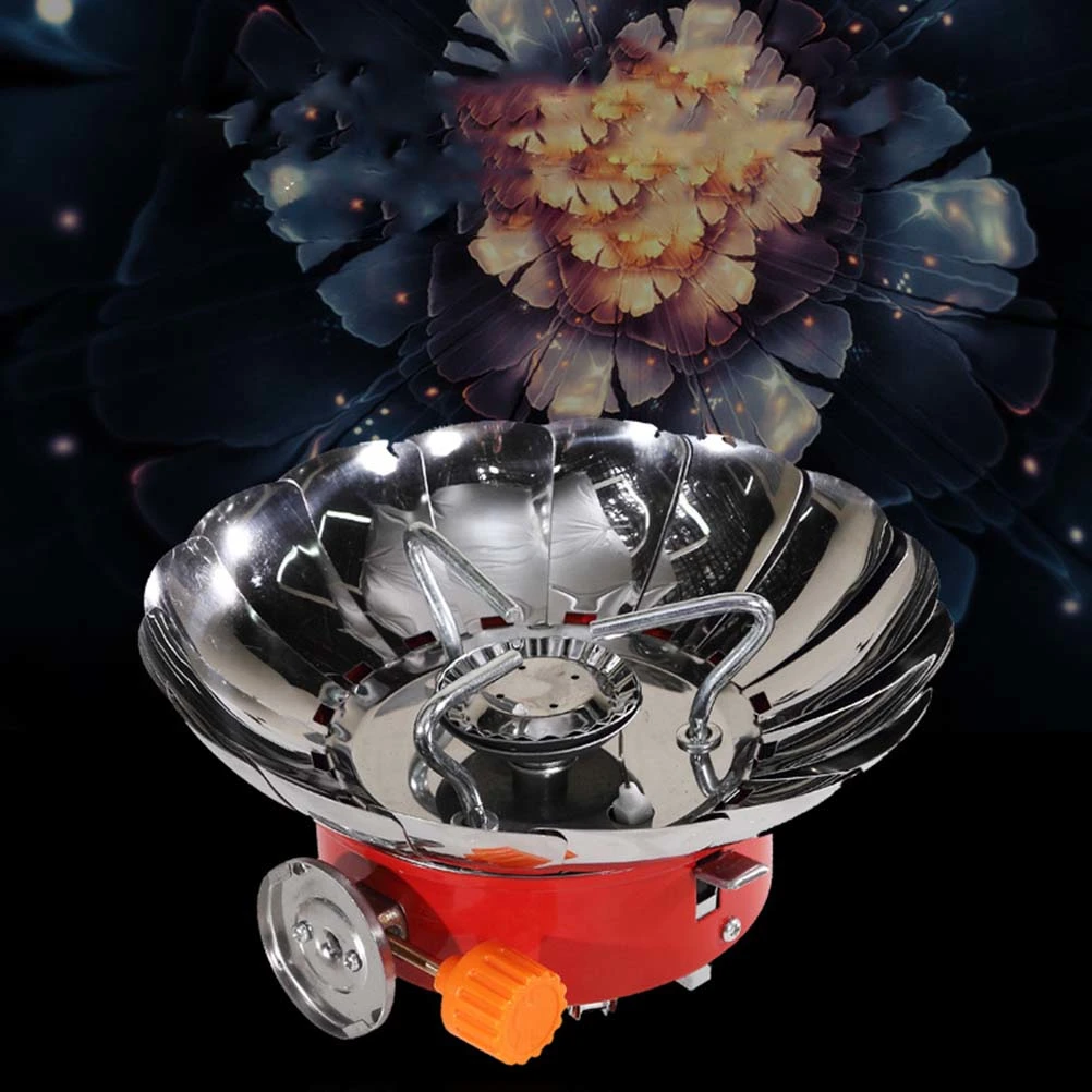 Portable Outdoor Backpacking Camping Stove Foldable Camp Stove Burner (with Connection Tube)