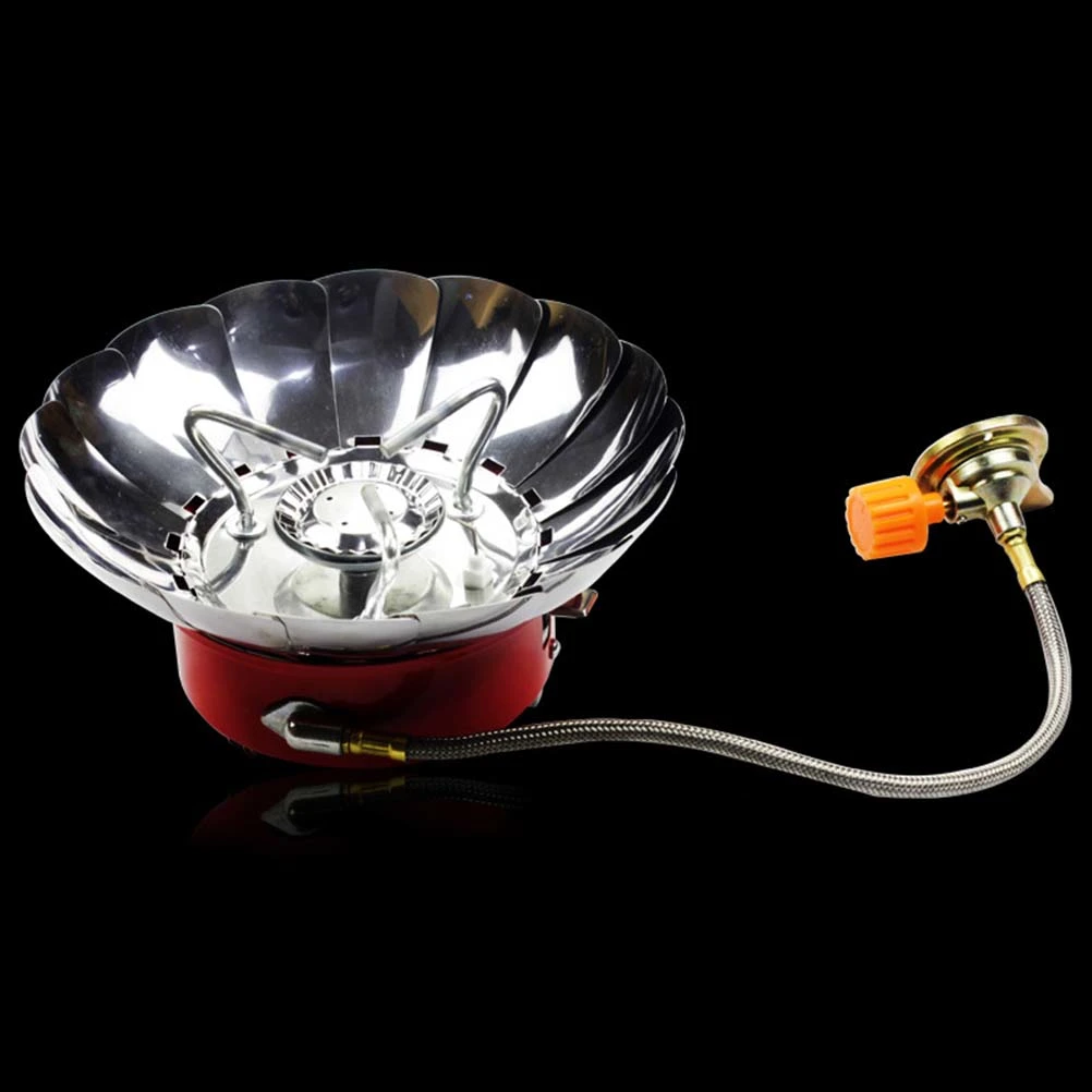 Portable Outdoor Backpacking Camping Stove Foldable Camp Stove Burner (with Connection Tube)