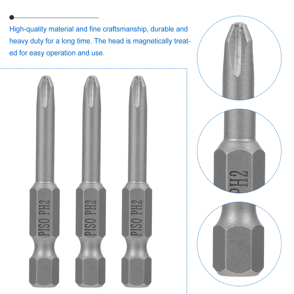 5Pcs Screwdriver Bit Alloy Steel Screw Head Electric Screwdriver Accessory