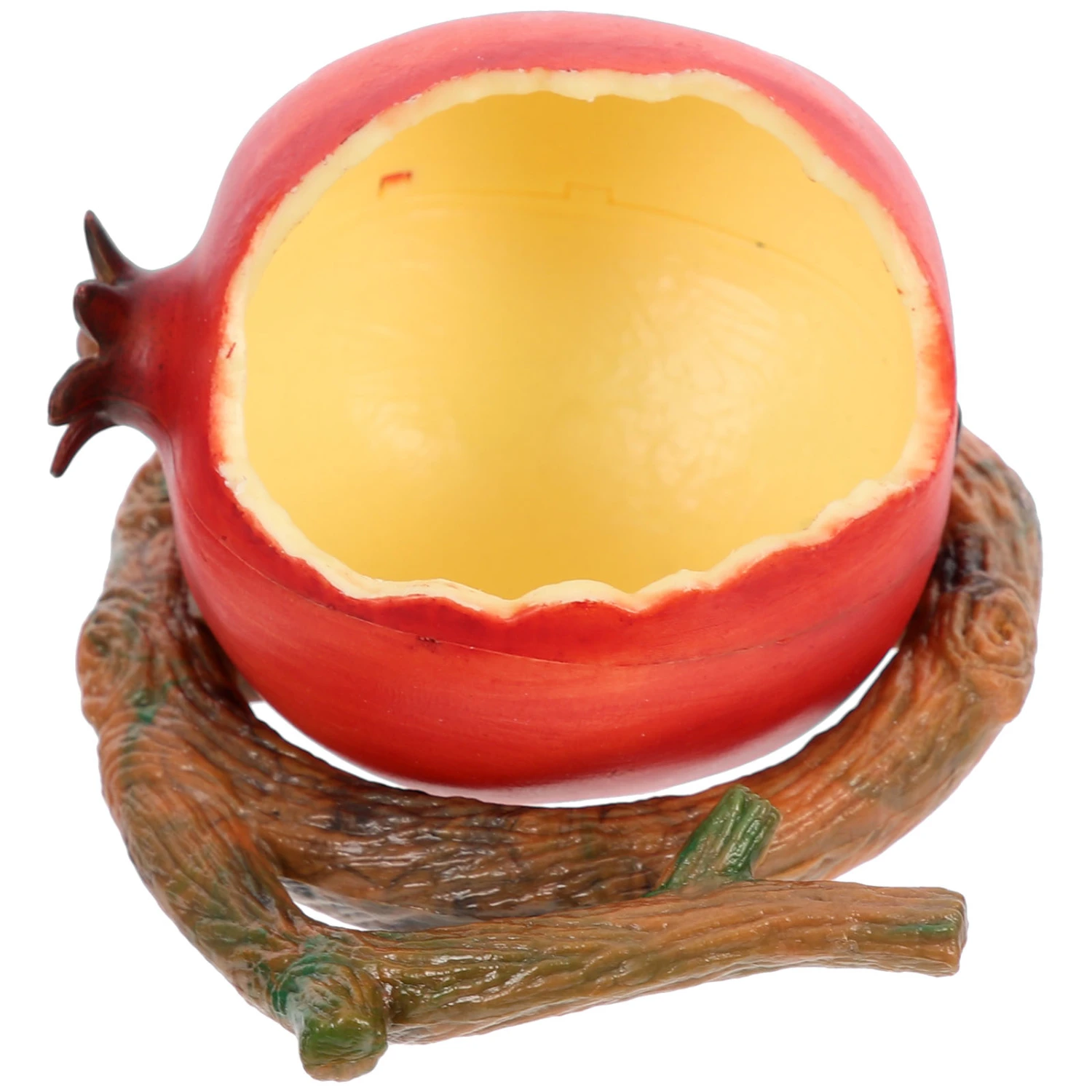 Pomegranate Shape Parrot Food Feeder Plastic Bird Food Container Bird Cage Food Feeder