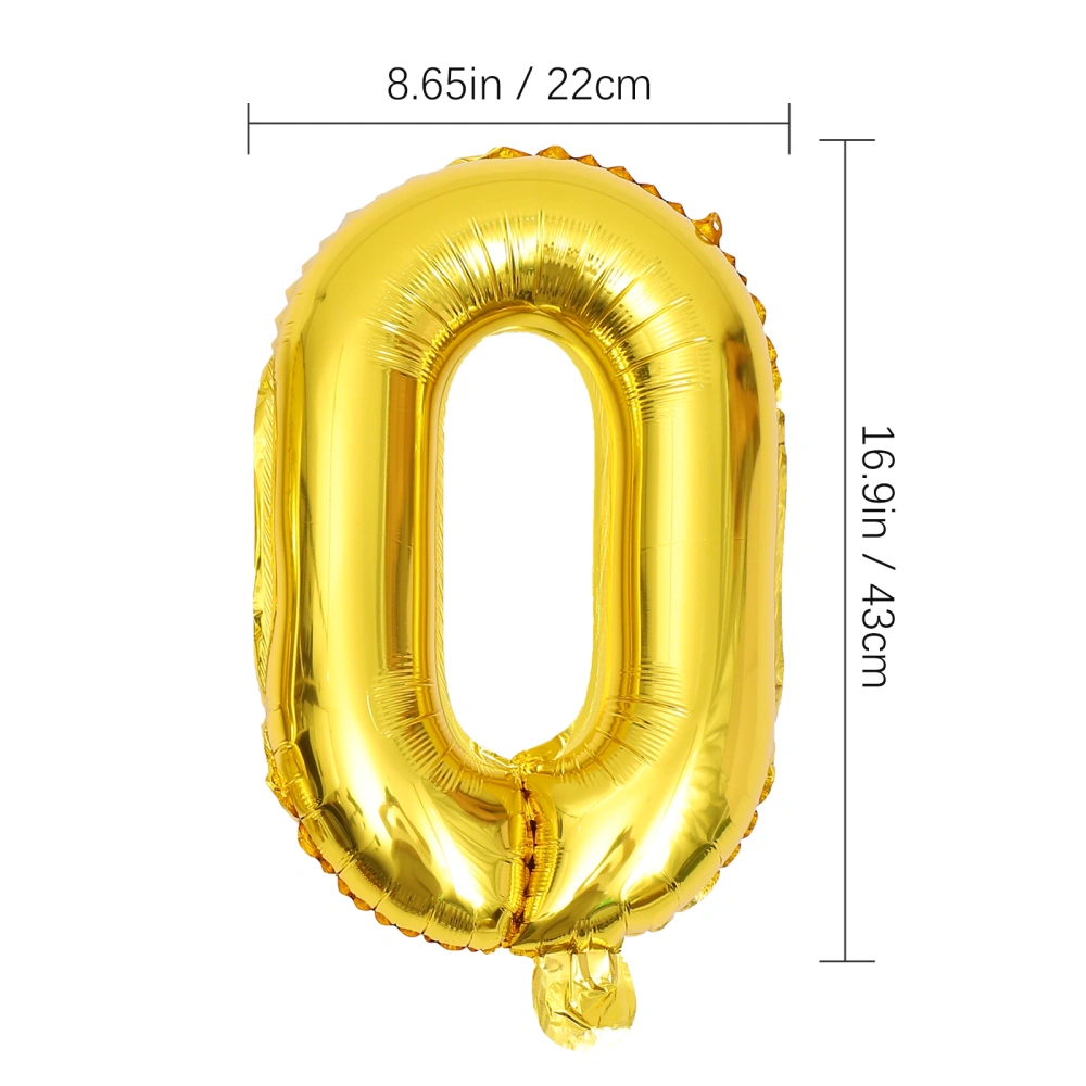 3 Sets beautiful Number Balloon New Year Balloon Decors Party Balloon kits