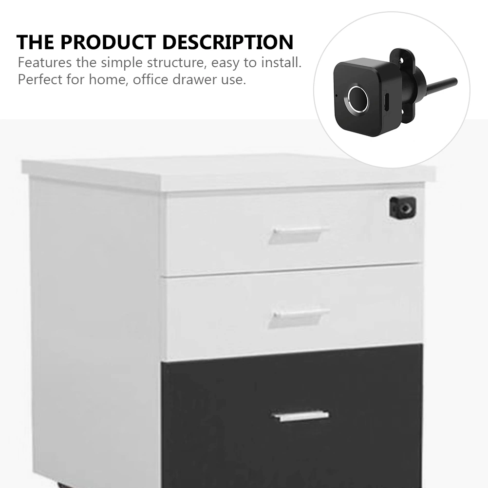 1Pc  Intelligent Electronic Fingerprint Unlocking Drawer USB Fingerprint Lock