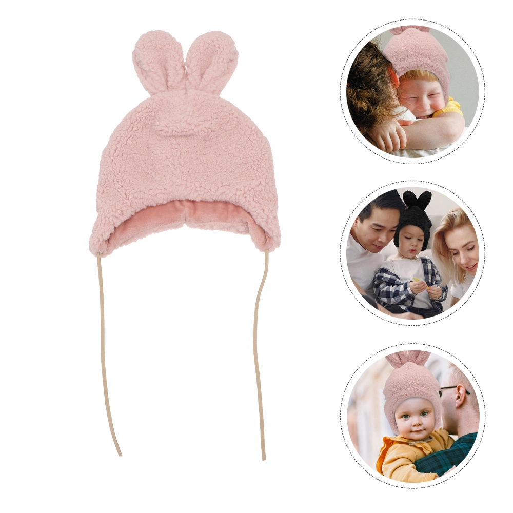 1pc Cartoon Rabbit Ear Hat Lovely Children Plush Hat Kid's Warm Winter Hat