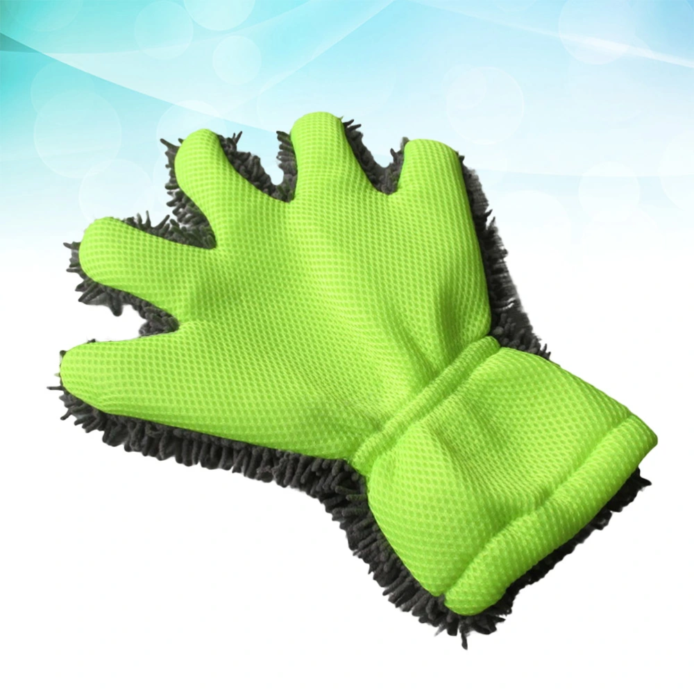 Quick Dusting Mitt Finger Gloves Chenille Car Wash Duster Mitt Lint Scratch Free Waterproof Car Washing Gloves