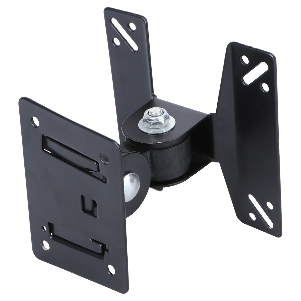 1Pc LCD TV Display Rotating Hanger Bracket Adjustable Angle Hanger Bracket (Black)