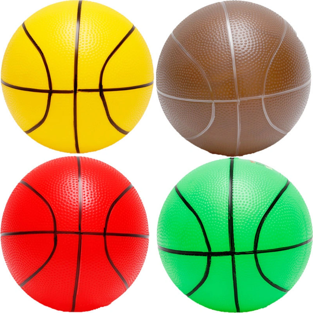 2pcsBasketball Toy Thickened PVC Ball Playthings Interesting Ball Toys for Kids Children Toddler (Random Color)