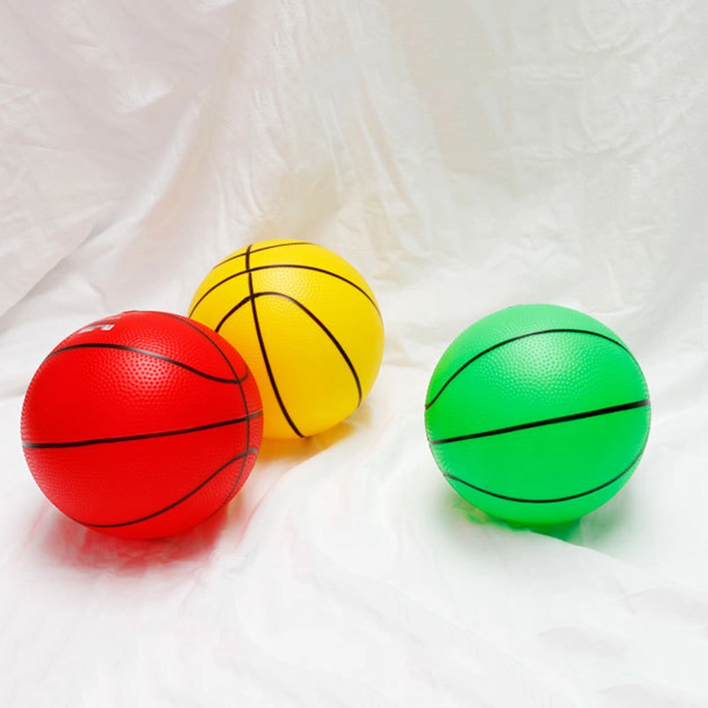 2pcsBasketball Toy Thickened PVC Ball Playthings Interesting Ball Toys for Kids Children Toddler (Random Color)