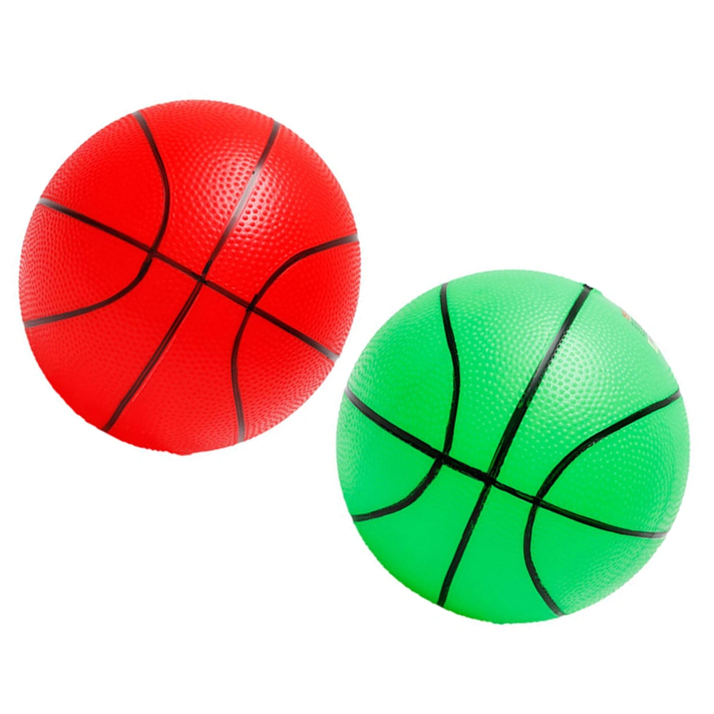 2pcsBasketball Toy Thickened PVC Ball Playthings Interesting Ball Toys for Kids Children Toddler (Random Color)