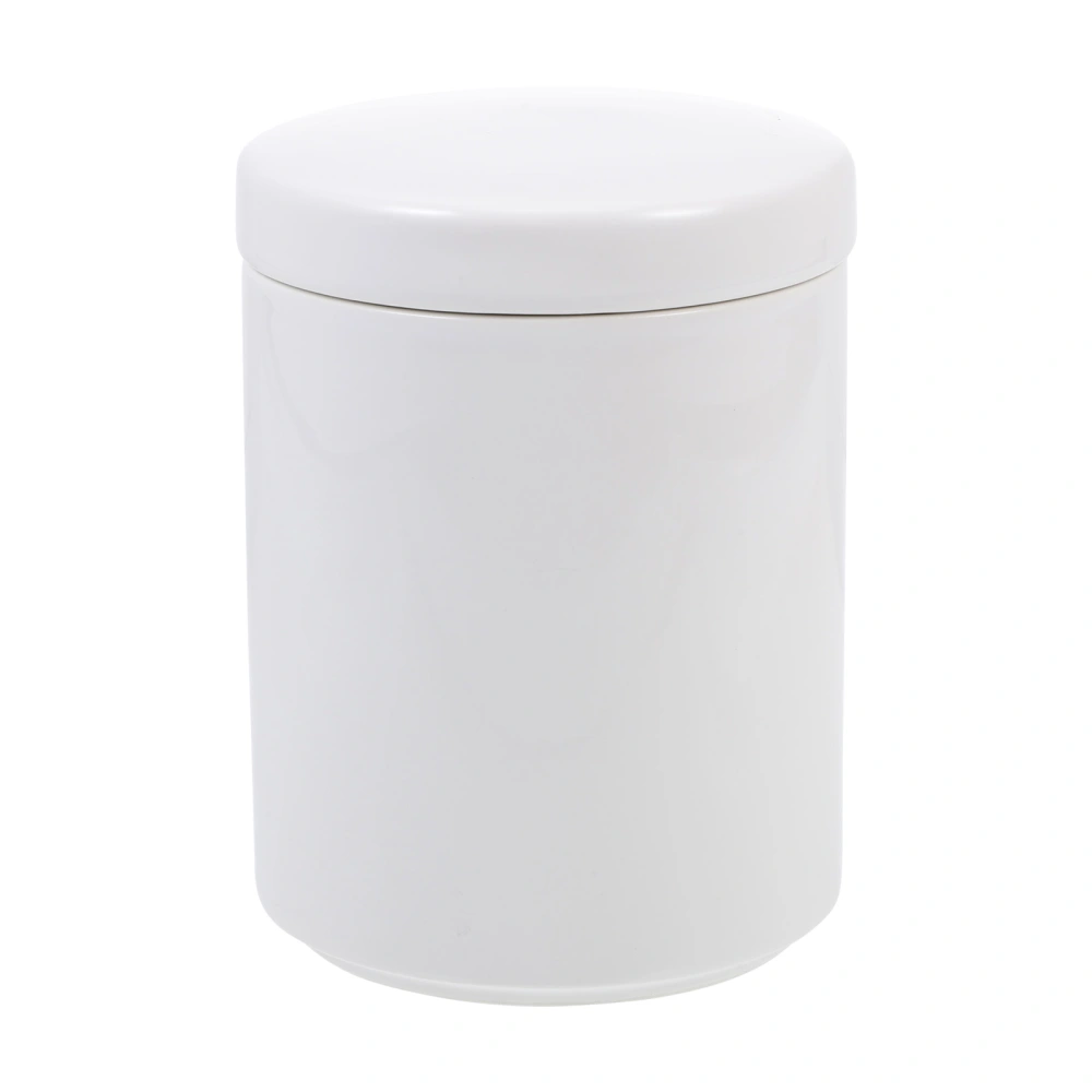 Nordic Style Tea Canister Sealed Cereals Container Coffee Bean Dispenser (White)