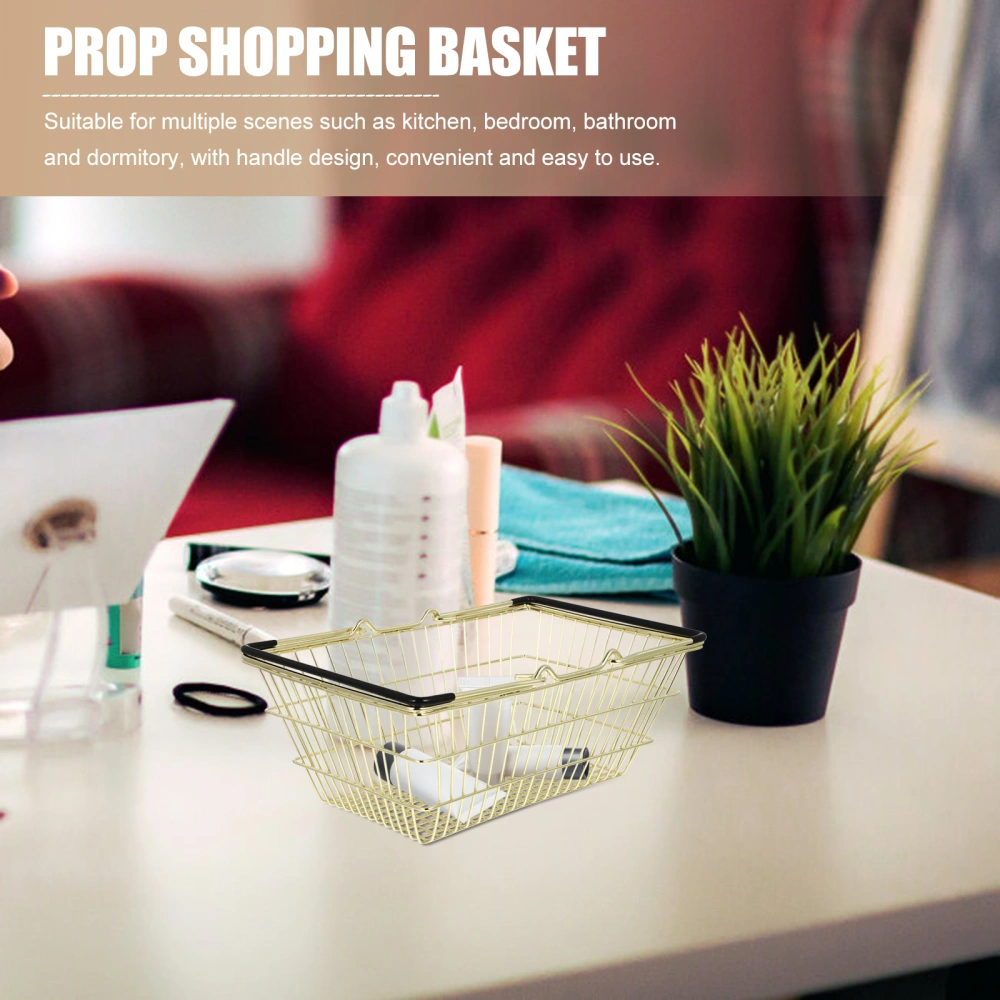 Storage Basket Supermarket Shopping Basket Household Handheld Storage Basket