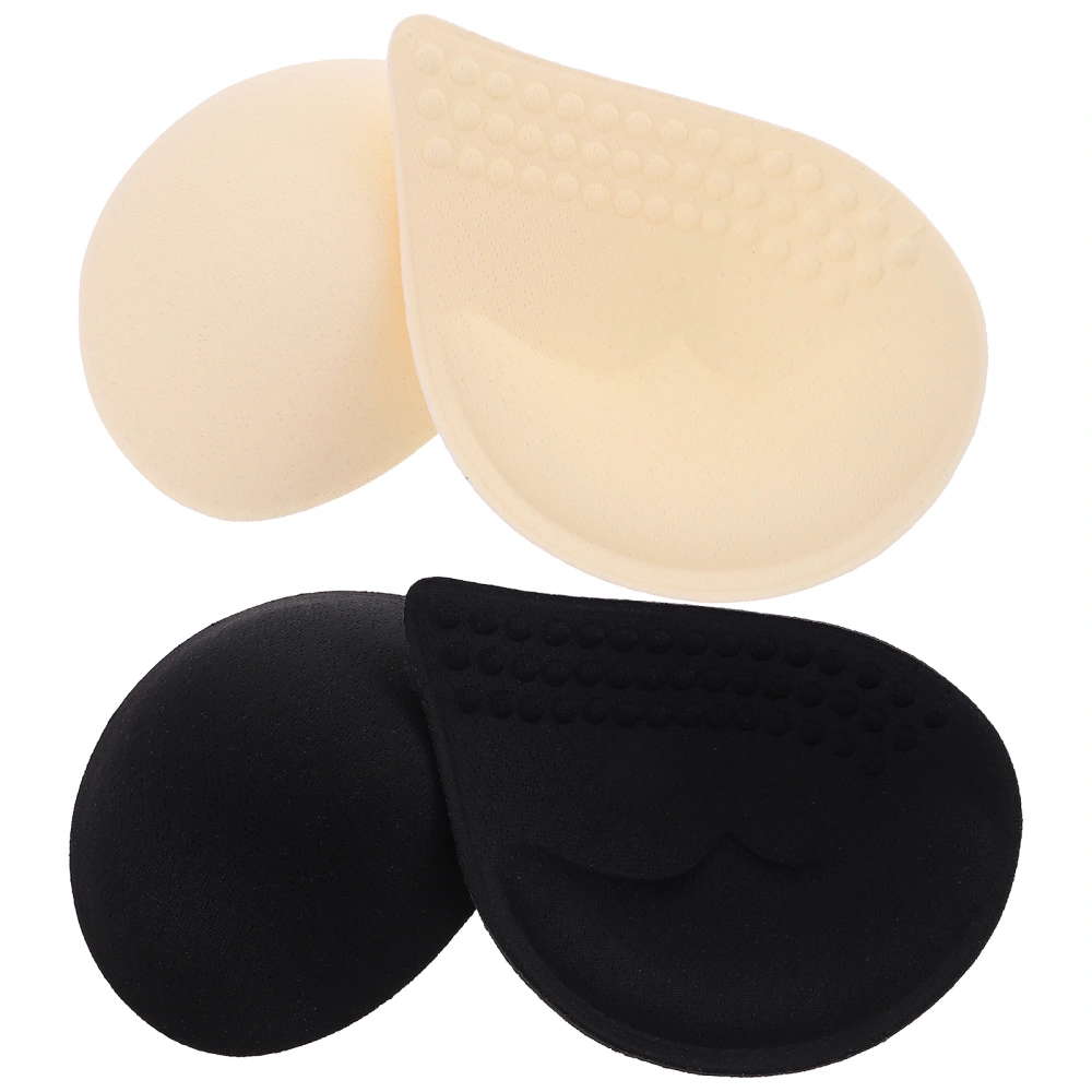 2 Pair of Women Bra Pads Inserts Comfortable Bra Inserts Breathable Bra Pads Supple Pads