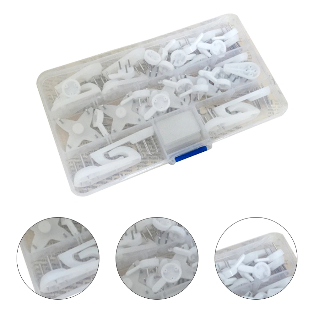 1 Set of Wall Nails Storage Boxes Invisible and Seamless Nail Wall Hanging